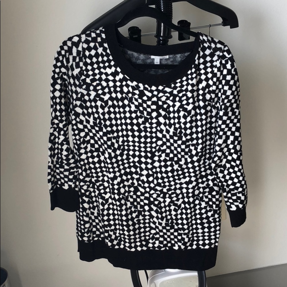 Geometric crewneck sweater Halogen size L